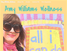 Tablet Screenshot of amywilliamswellness.com